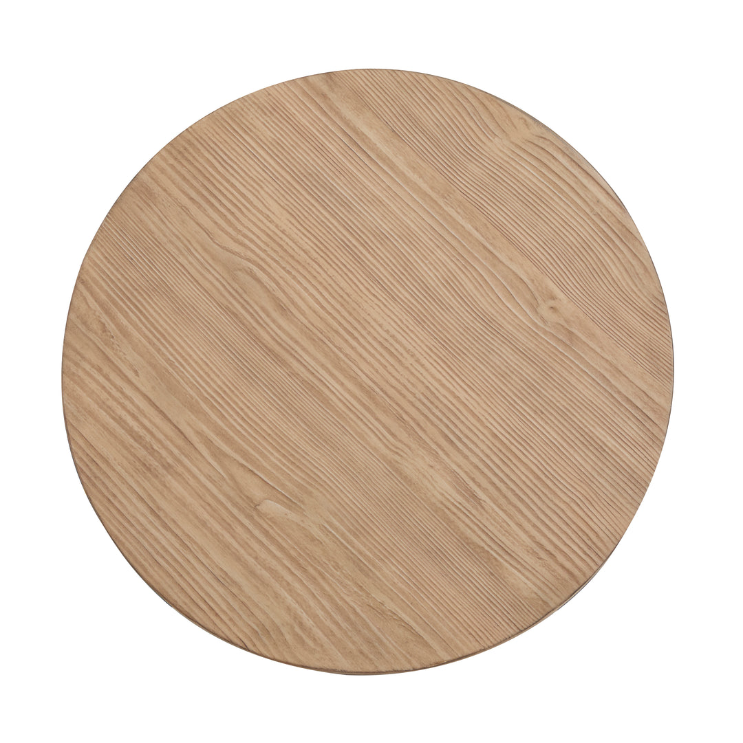 Hayden Golden Oat Round End Table - T6348-05
