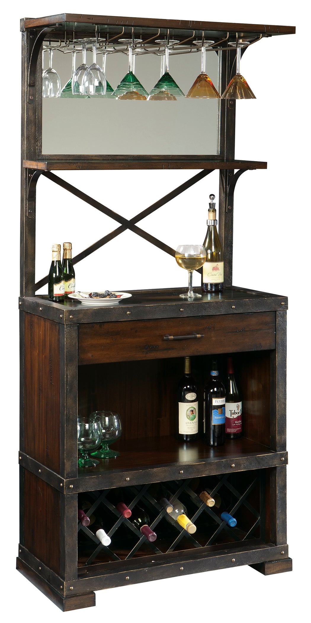 American Home Furniture | Howard Miller - Red Mountain Wine Cabinet