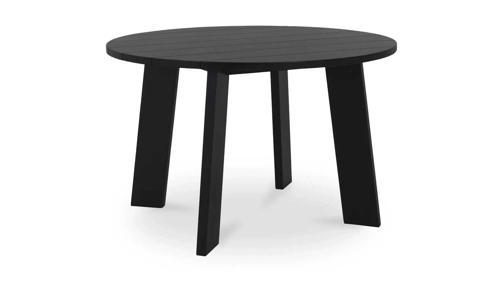 Moe's Home Collection - Delta Round Outdoor Dining Table Black - CV-1024-02 | American Home Furniture