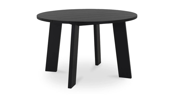 Moe's Home Collection - Delta Round Outdoor Dining Table Black - CV-1024-02 | American Home Furniture