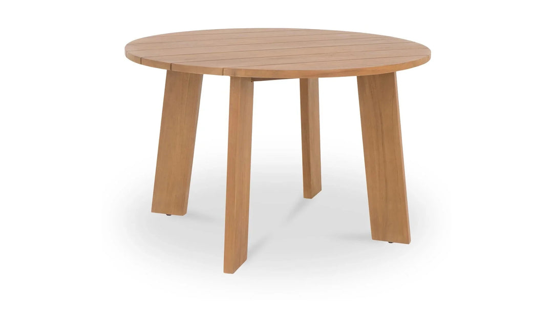 Delta Round Outdoor Dining Table Natural