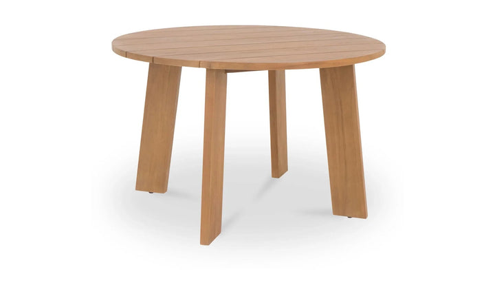 Delta Round Outdoor Dining Table Natural