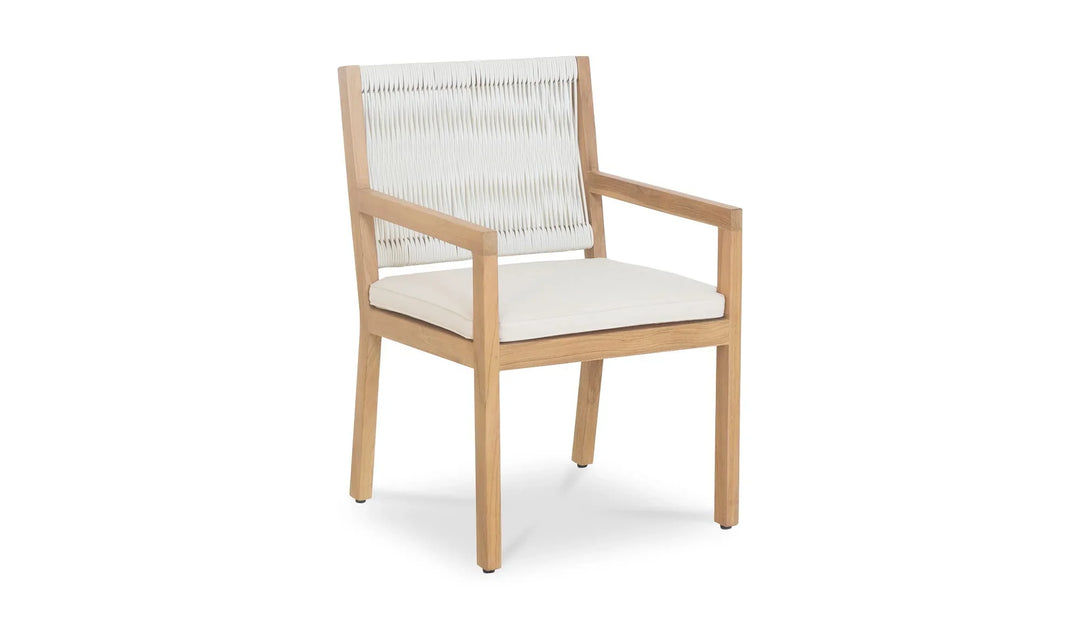 Luce Outdoor Dining Chair Natural - AmericanHomeFurniture