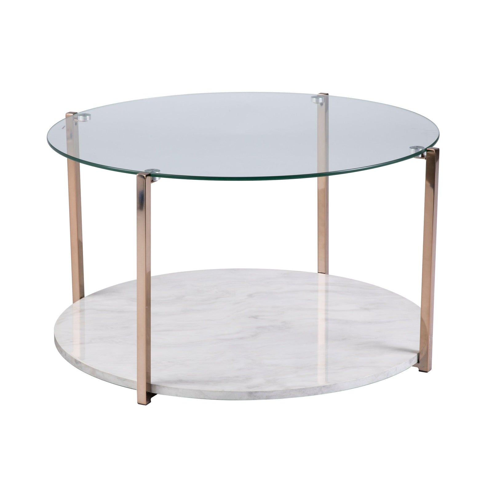 SEI Furniture Avenida Cocktail Table - Glam Style - Warm Gold COFFEE TABLES