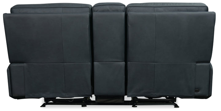 American Home Furniture Hooker Furniture Riverton Power Gliding Console Loveseat with Power Headrest and Lumbar