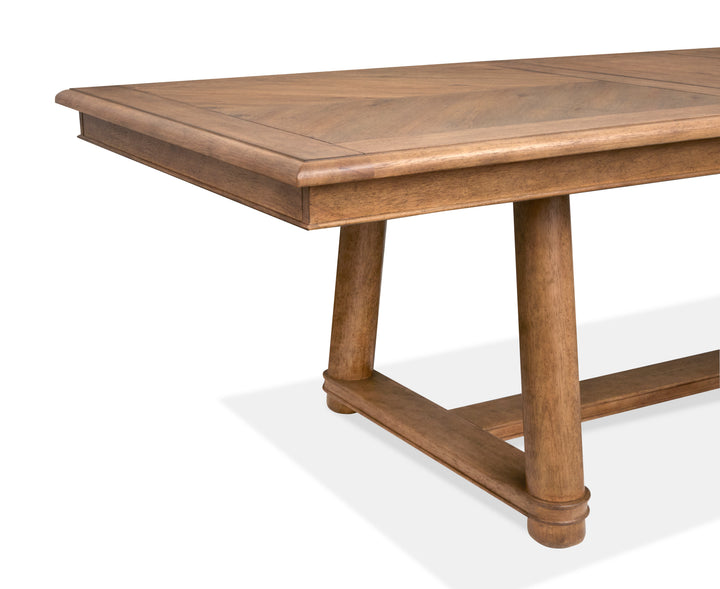 Woodward Dark Clove Trestle Extendable Dining Table - D6521-21