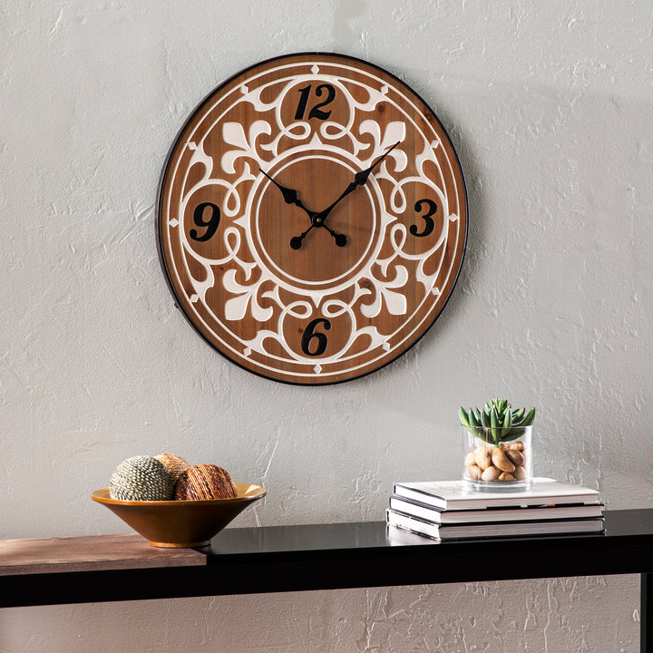 American Home Furniture | SEI Furniture - Aprille Round Wall Clock