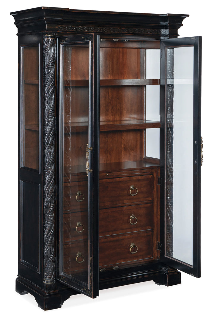 American Home Furniture Hooker Furniture Charleston Display Cabinet