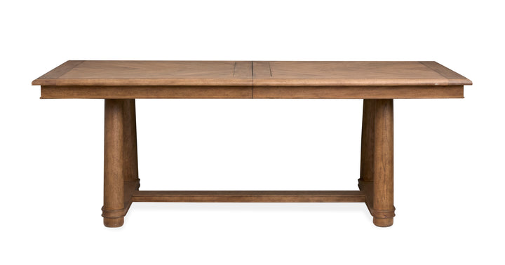 Woodward Dark Clove Trestle Extendable Dining Table - D6521-21