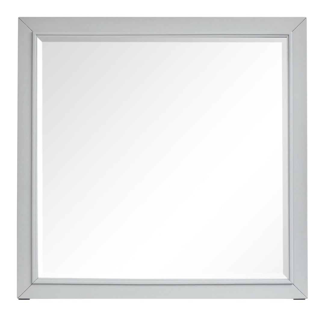 Charleston White Dove And Harbor Gray White Drawer Dresser With Grey Landscape Mirror - B5611-20WH40GY