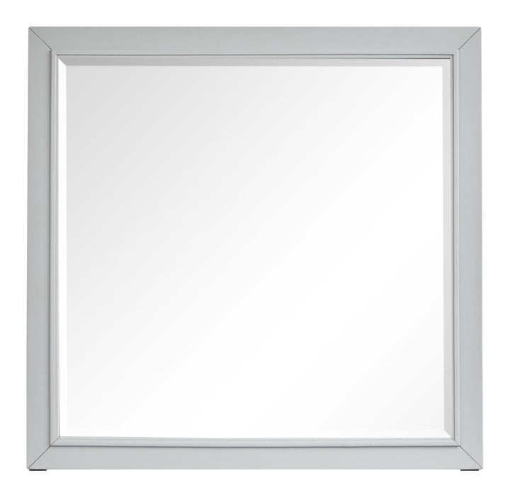 Charleston White Dove And Harbor Gray White Drawer Dresser With Grey Landscape Mirror - B5611-20WH40GY