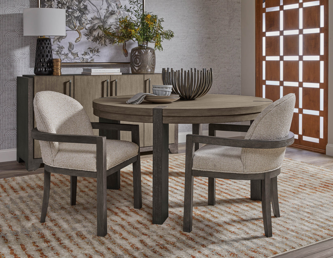 Anderson Park Moose Trail And Frontier Brown Upholstered Host Chair - P402275