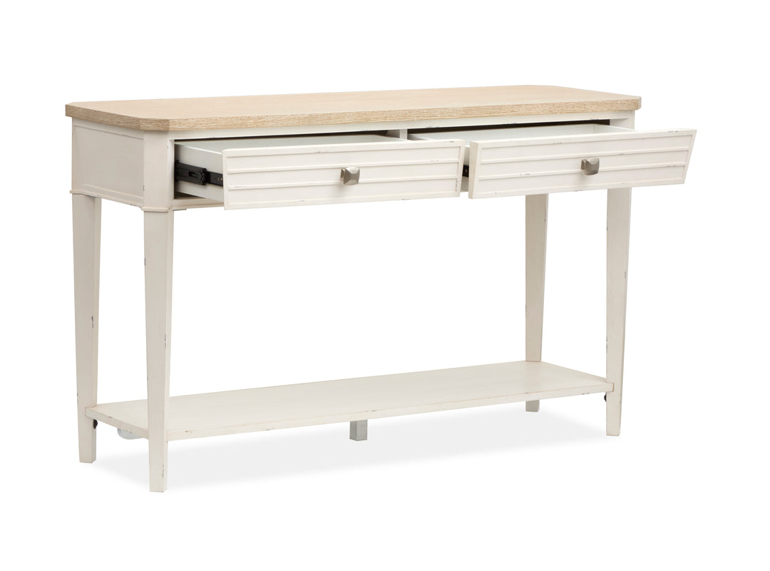 Echo Isles Sea Pearl And Driftwood Rectangular Sofa Table - T6310-73