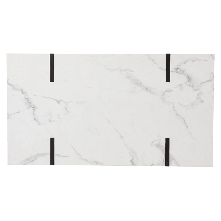Rangley Modern Faux Marble Cocktail Table - AmericanHomeFurniture