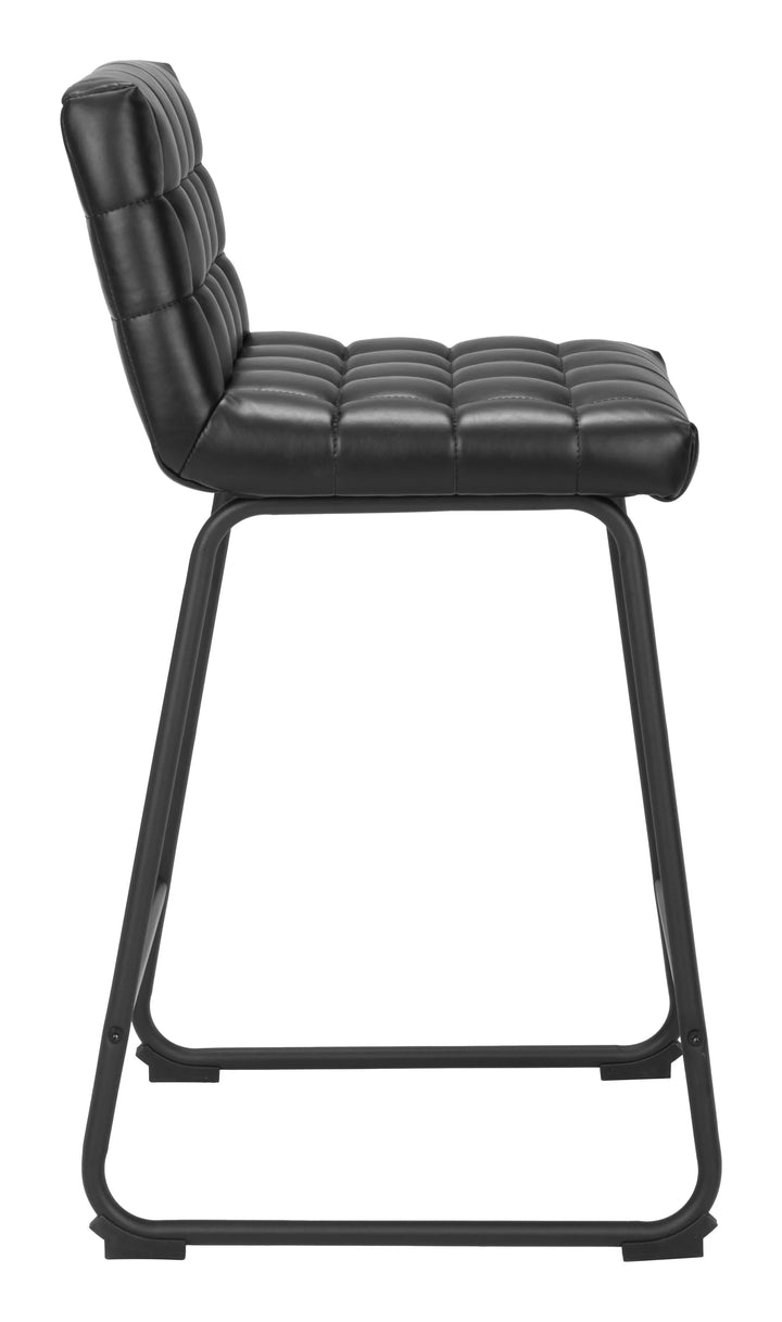 Pago Counter Stool (Set of 2) Black - AmericanHomeFurniture