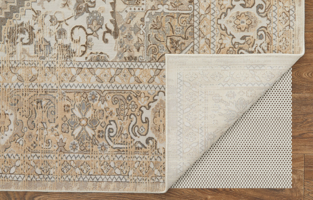 Round/7'9" x 7'9" /Beige/Brown