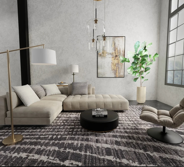 Rectangle/5' x 7'6"/Charcoal