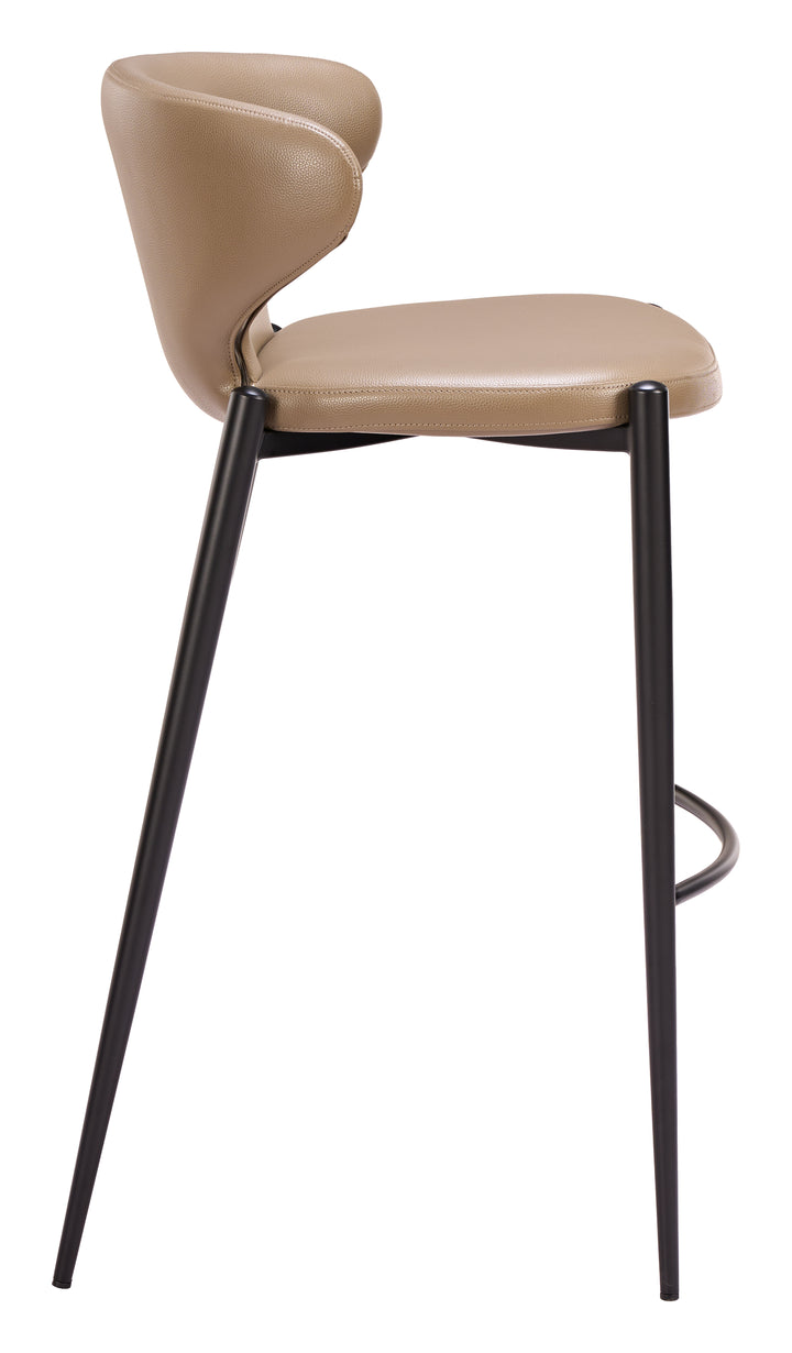 Lino Barstool (Set of 2) Taupe - 111207