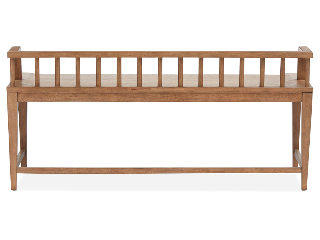 Lindon Belgian Wheat Low Back Arm Bench - D5570-79