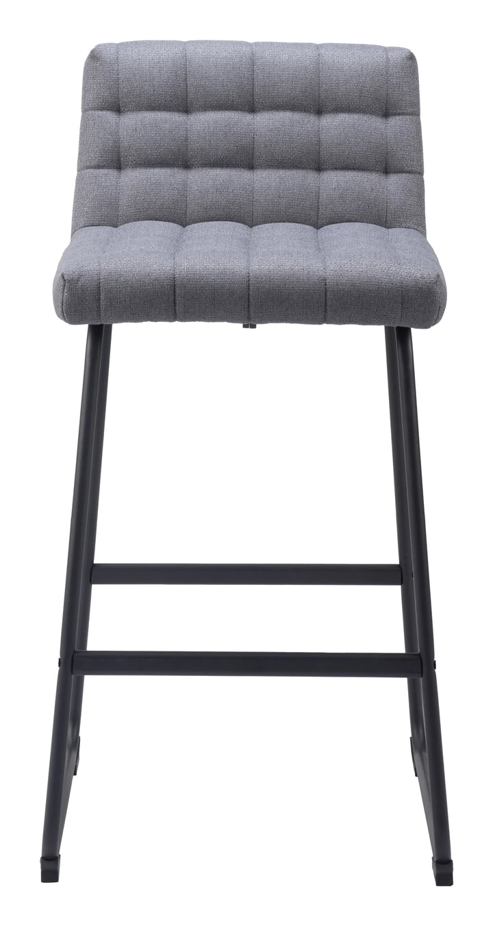 Pago Barstool (Set of 2) Gray - AmericanHomeFurniture