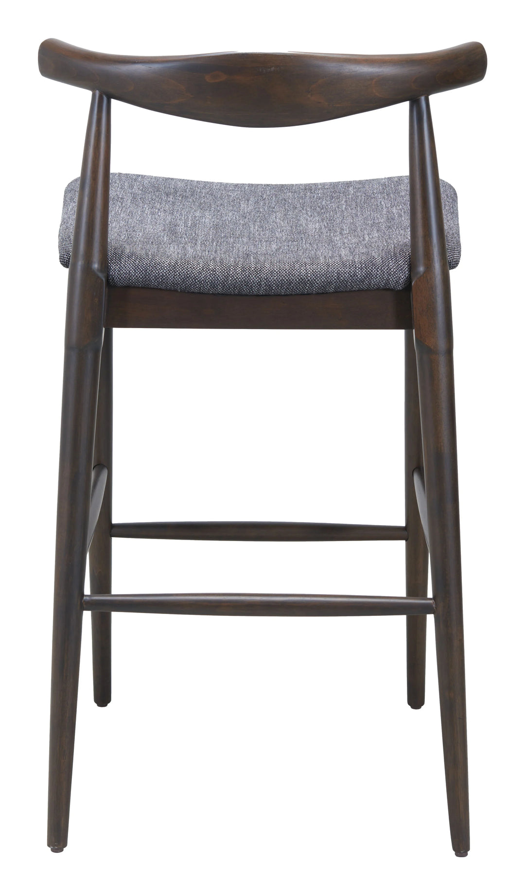Tuzka Barstool (Set of 2) Gray & Espresso - AmericanHomeFurniture