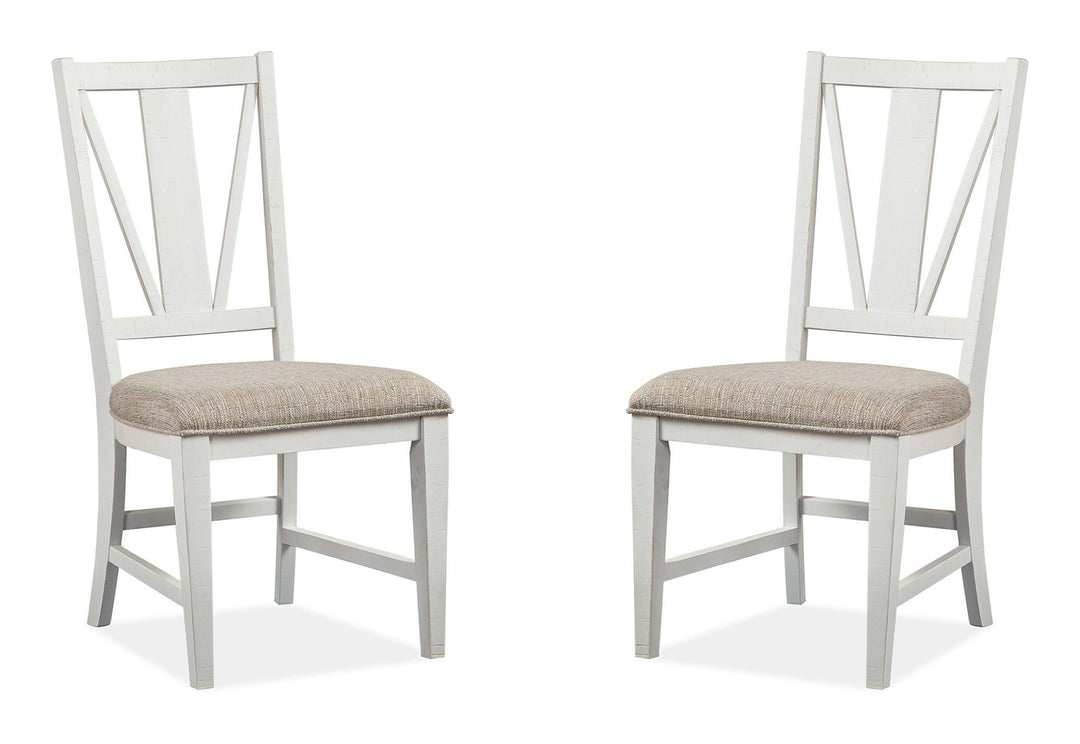 Heron Cove Chalk White And Dovetail Grey Side Chair - Set of 2 - D4400-62