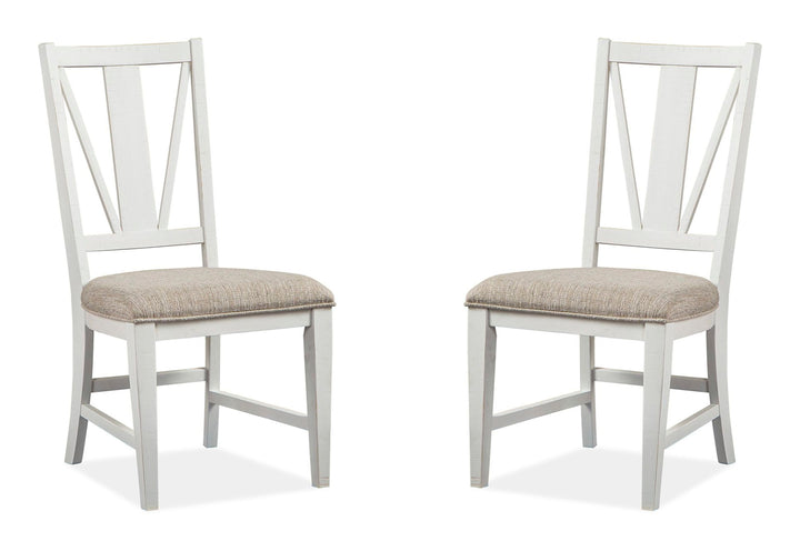 Heron Cove Chalk White And Dovetail Grey Side Chair - Set of 2 - D4400-62