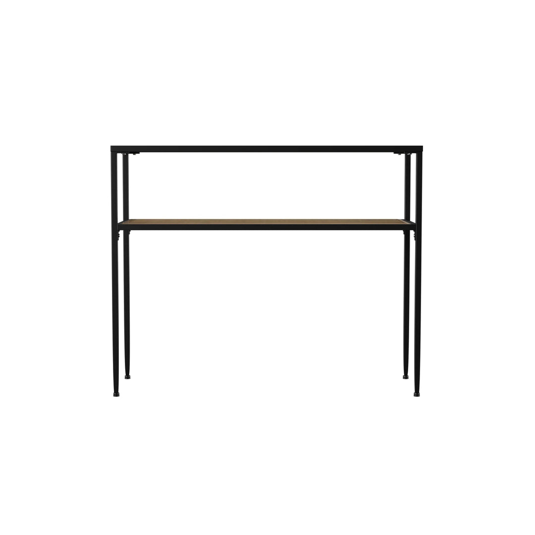 Bladeston Glass-Top Console Table - AmericanHomeFurniture