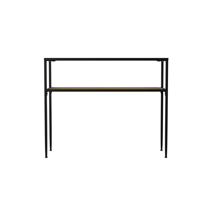 Bladeston Glass-Top Console Table - AmericanHomeFurniture