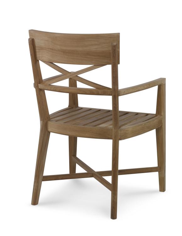 American Home Furniture Century Teak Dining Arm Chair