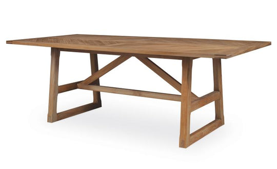 American Home Furniture Century Teak Rectangular Dining Table