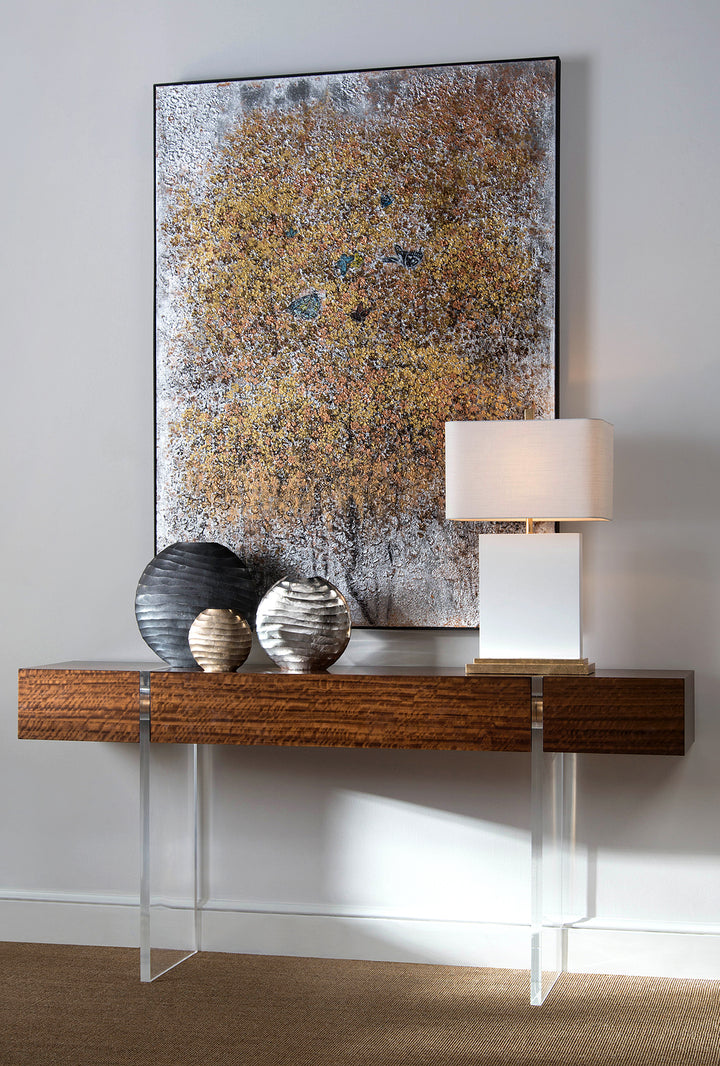 Set Of Three Chiseled Vases