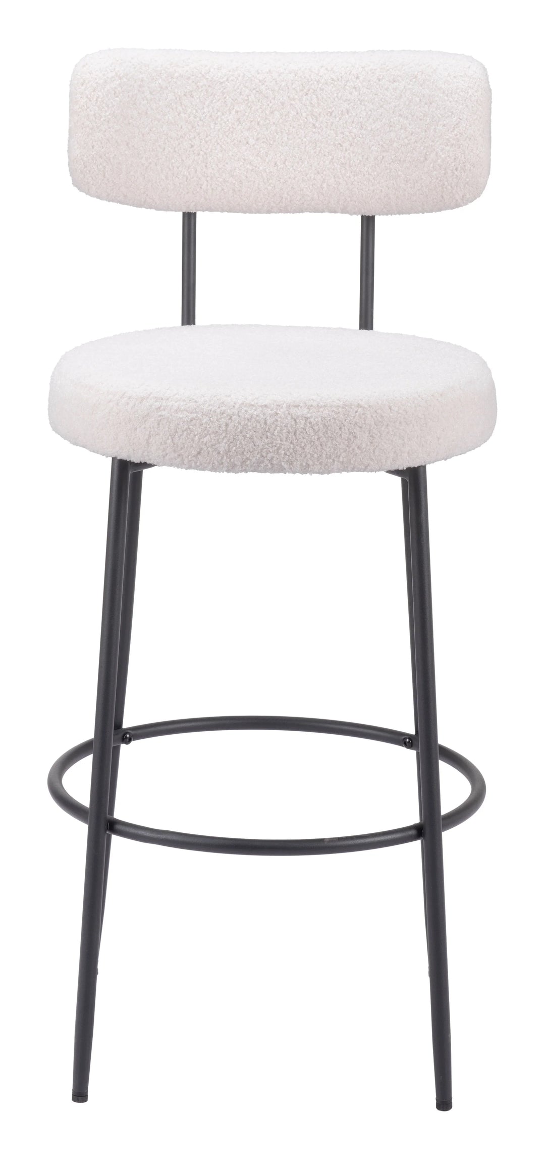 Blanca Barstool (Set of 2) Ivory - AmericanHomeFurniture