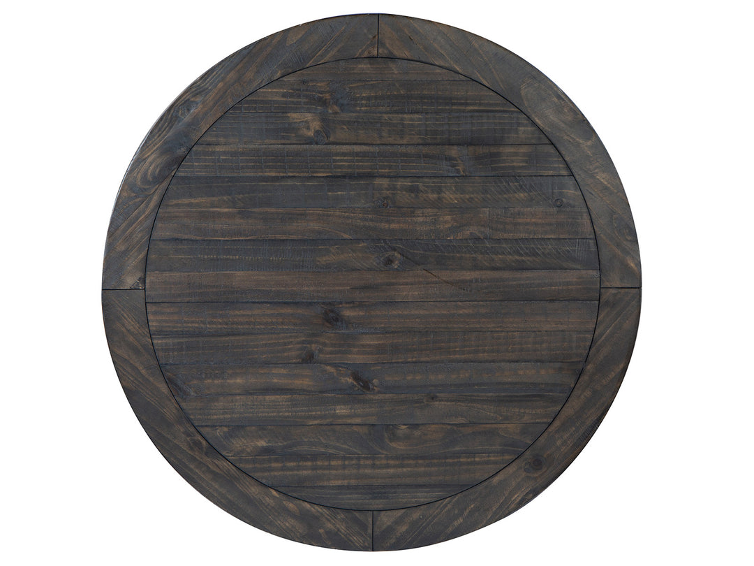 Boswell Peppercorn Round Cocktail Table With Casters - T5263-45