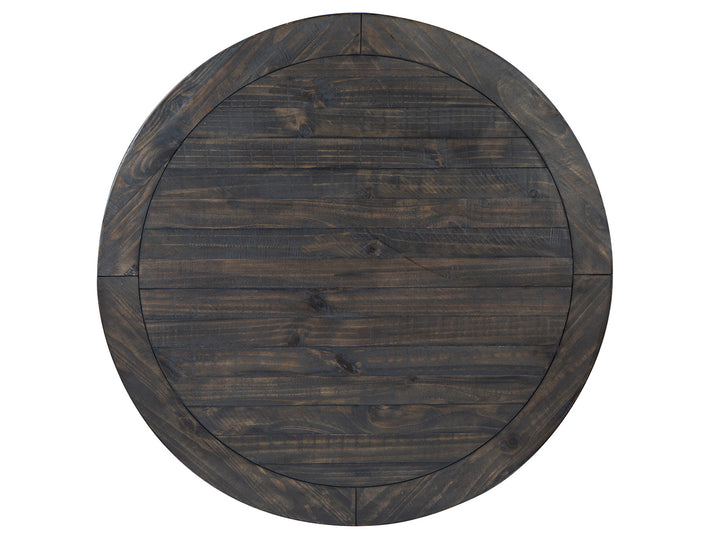 Boswell Peppercorn Round Cocktail Table With Casters - T5263-45