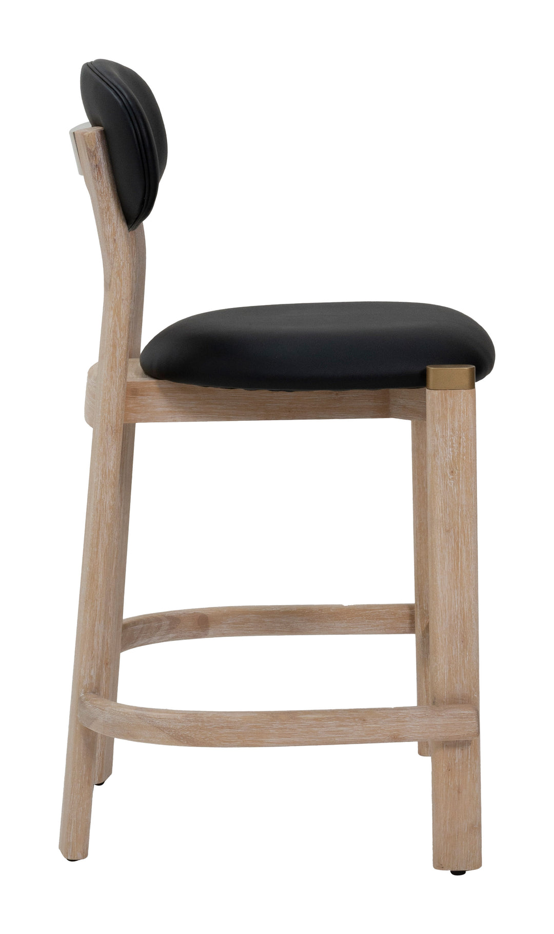 Rilou Counter Stool (Set of 2) Black & Natural