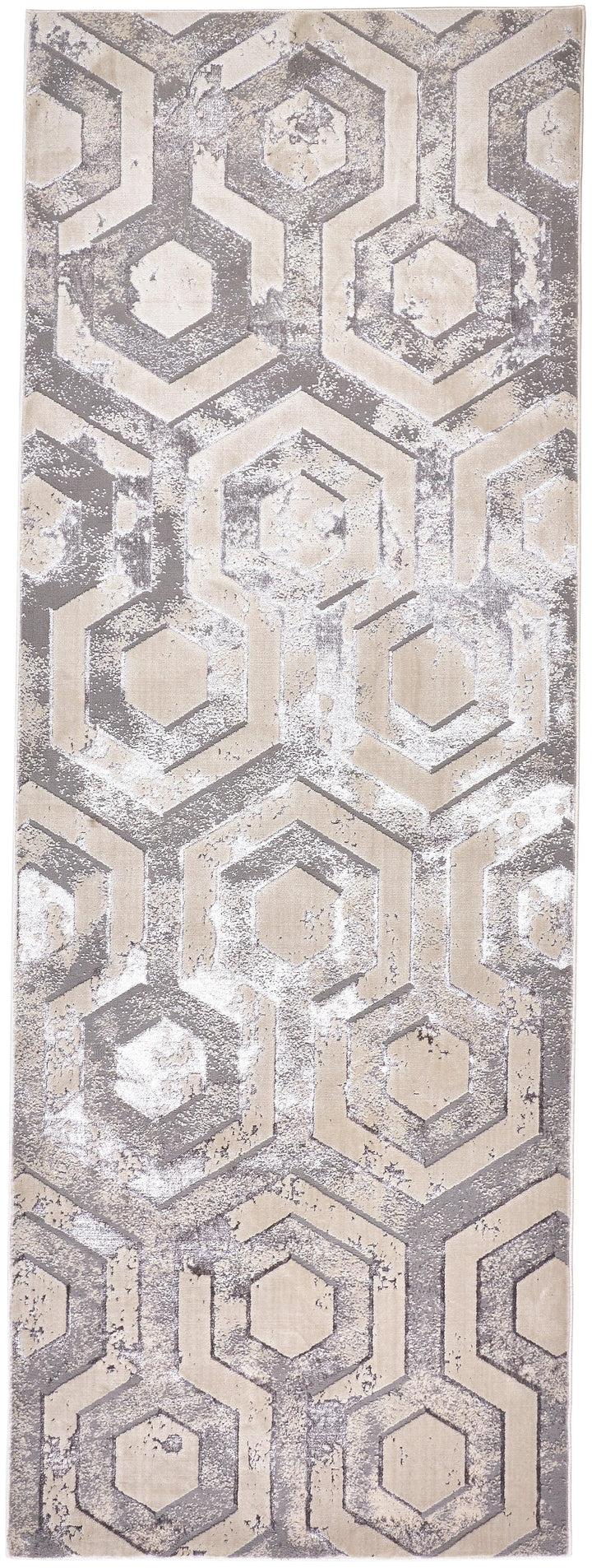 Runner/2'10" x 7'10"/Beige/Gray