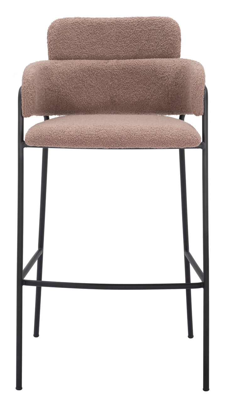 Marcel Barstool (Set of 2) Brown - AmericanHomeFurniture
