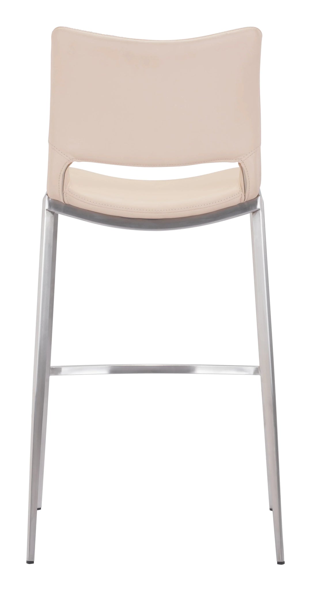 Ace Barstool (Set of 2) Light Pink & Silver - AmericanHomeFurniture
