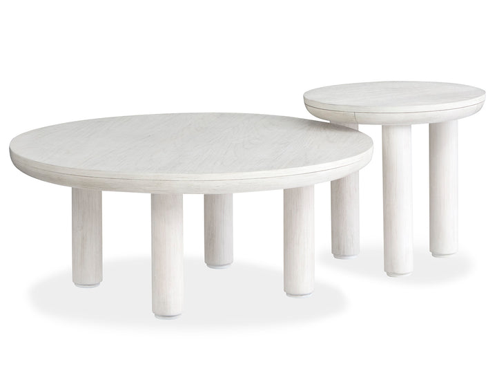 Sunset Cove Moonlight Pearl Nesting Cocktail Table With Casters - T5879-52