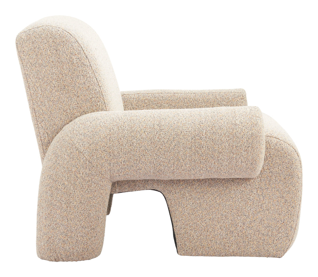 Rura Accent Chair Heathered Beige - AmericanHomeFurniture