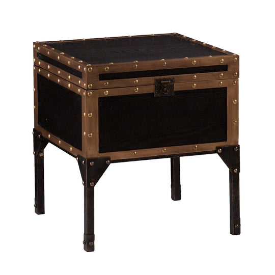SEI Furniture Drifton Travel Trunk End Table ACCENT TABLES