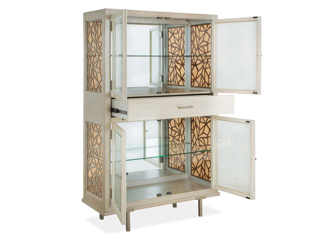 Lenox Acadia White Display Cabinet - D5490-08