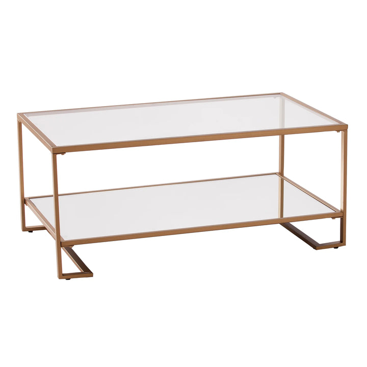 Horten Glass-Top Cocktail Table - AmericanHomeFurniture