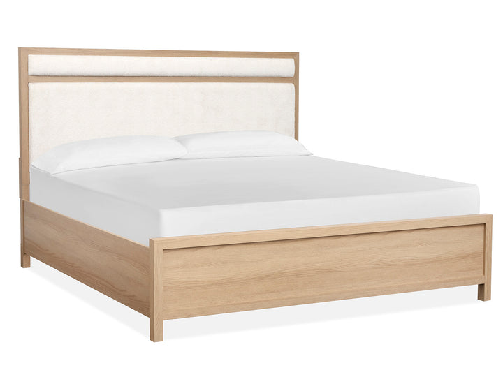 Merrifield Sandstone Beige King Upholstered Panel Bed - B5906-65