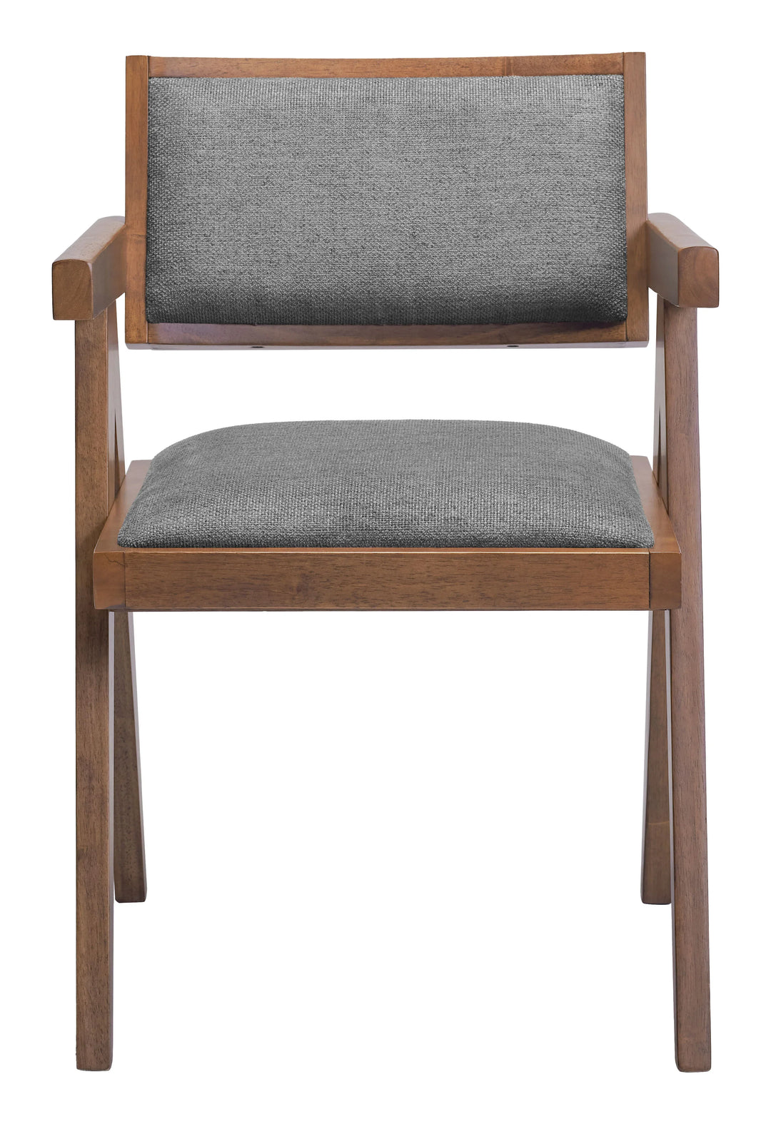 Delhi Dining Chair (Set of 2) Gray & Walnut - AmericanHomeFurniture