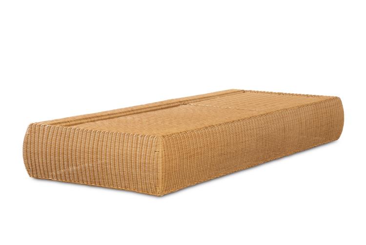 American Home Furniture Century Poolside Wicker Reclining Chaise Lounge