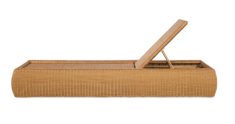 American Home Furniture Century Poolside Wicker Reclining Chaise Lounge