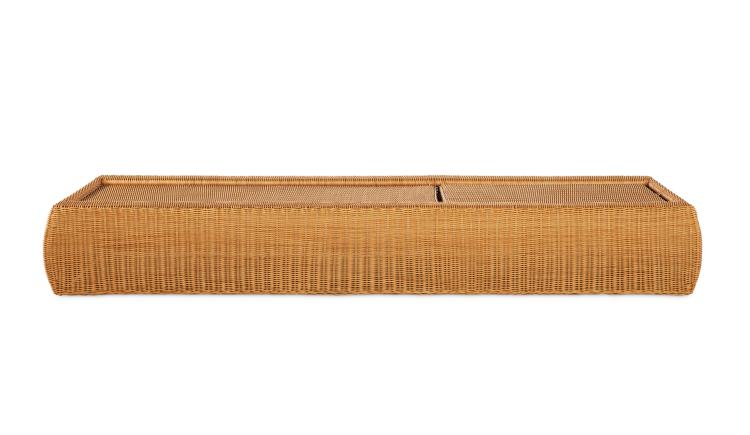 American Home Furniture Century Poolside Wicker Reclining Chaise Lounge