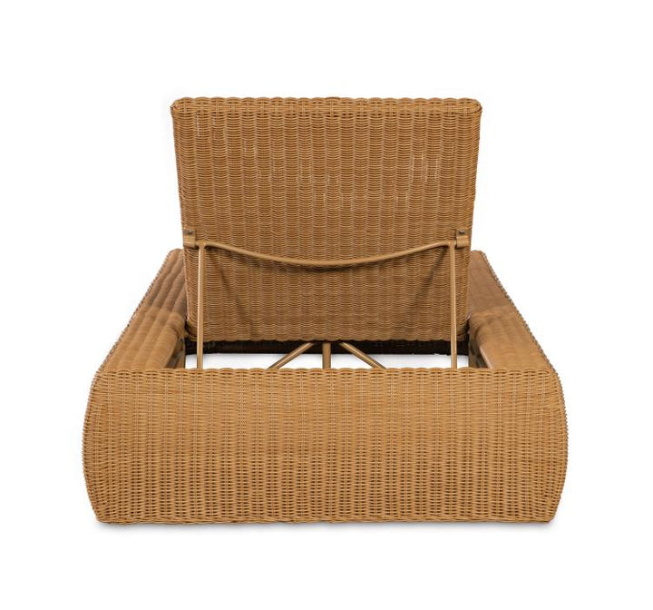 American Home Furniture Century Poolside Wicker Reclining Chaise Lounge